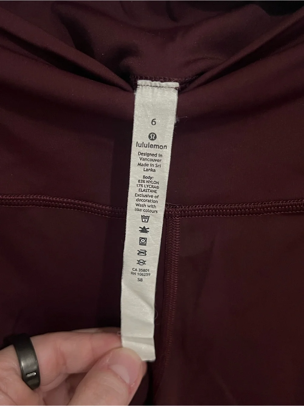 lululemon athletica High-Rise Pocket Leggings — Deep Wine